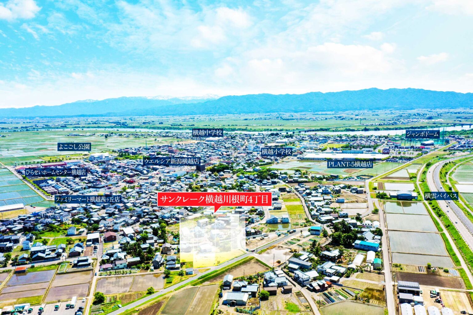 サンクレーク横越川根町4丁目の販売をスタートしました。 サンクレーク SUN;CLAYK 日生不動産販売の分譲地